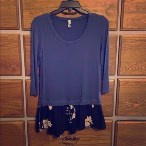 Blue Tunic Top